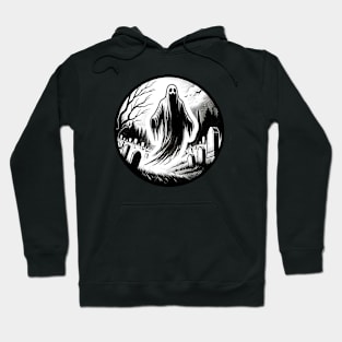 horror ghost cemetery Hoodie